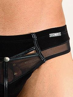 Мужские эротические прозрачные стринги Oboy Black 5073c01 распродажа